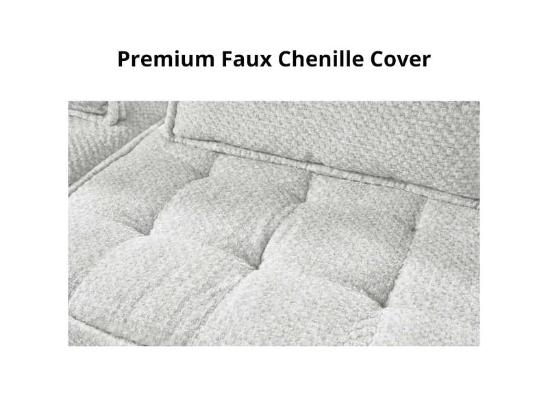 Suellen Sectional Sofa Set Pineapple Velvet White