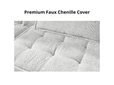 DS Suellen Sectional Sofa Set Pineapple Velvet White