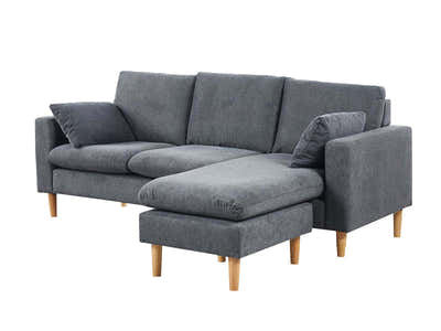 DS Darius Corner Sofa Linen Grey