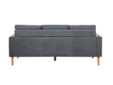 Darius Corner Sofa Linen - Grey