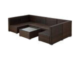 T Warren 7 pc outdoor sofa set beige