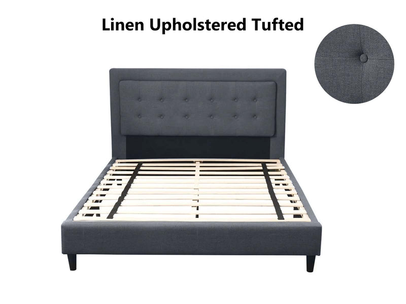 Eireen Bed Frame Grey - Double