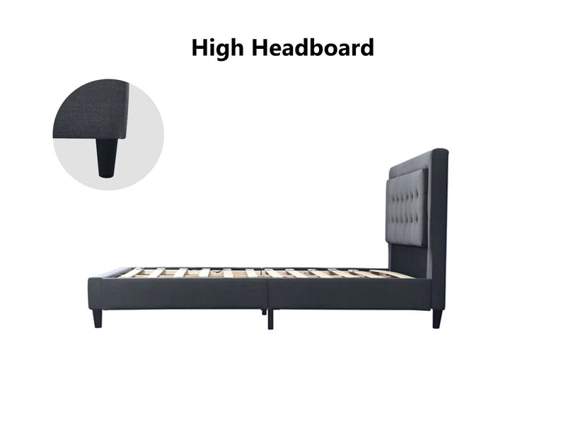 Eireen Bed Frame Grey - Double