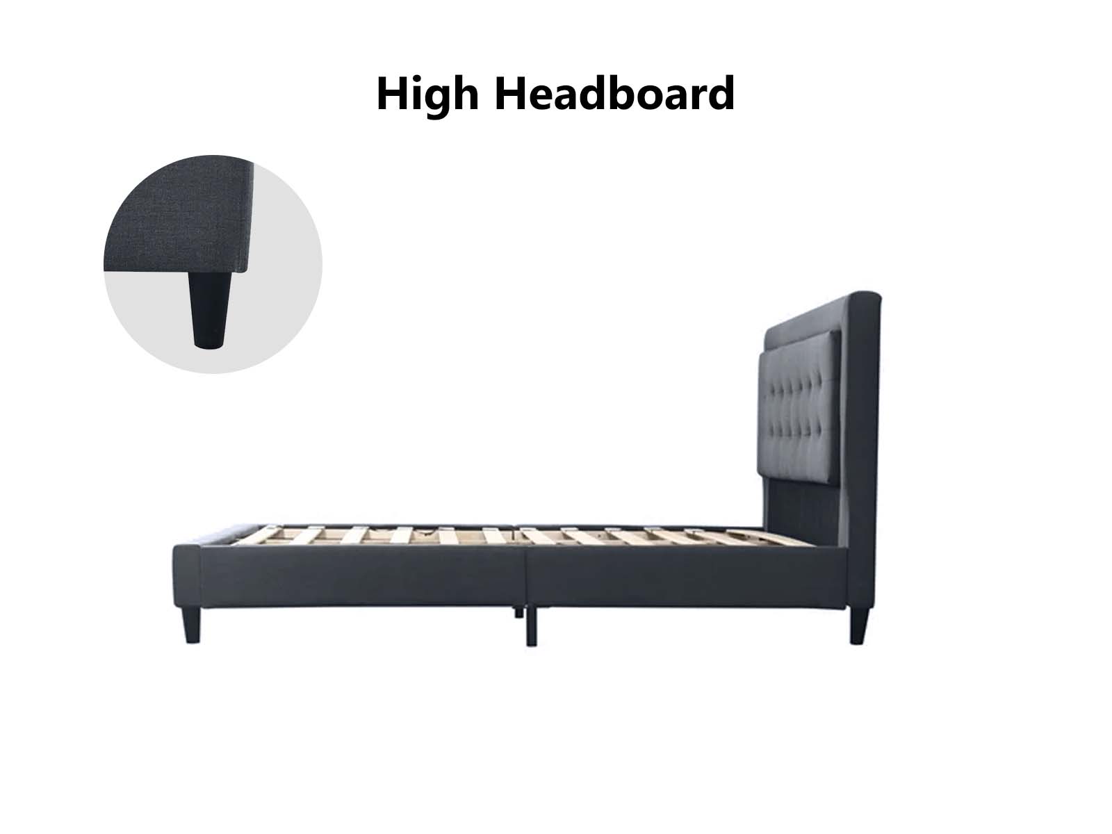 Eireen Bed Frame Grey - Double