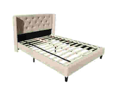 Cordelia Bed Frame Beige - Double