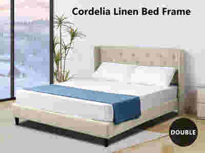 Cordelia Bed Frame Beige - Double