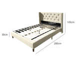 Cordelia Bed Frame Beige - Double