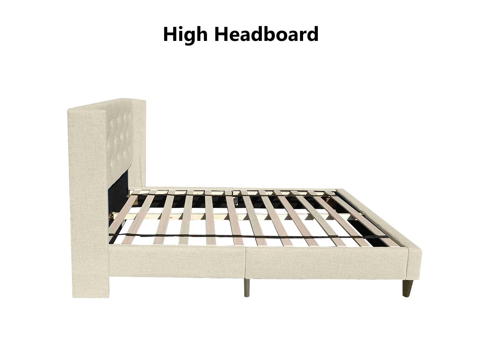 Cordelia Bed Frame Beige - Double