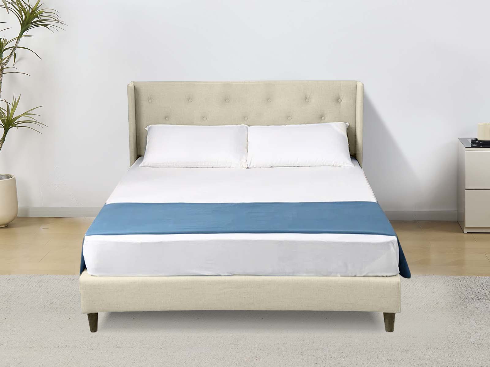 Cordelia Bed Frame Beige - Double