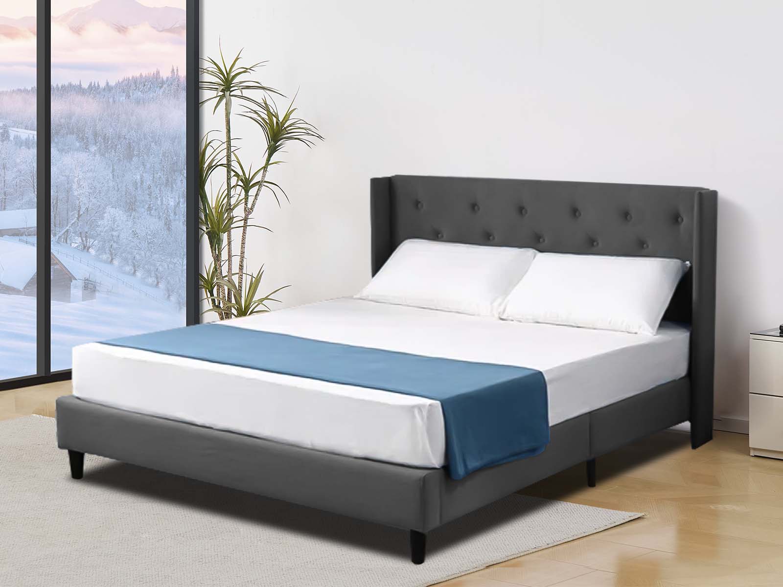 Cordelia Bed Frame Black - Double