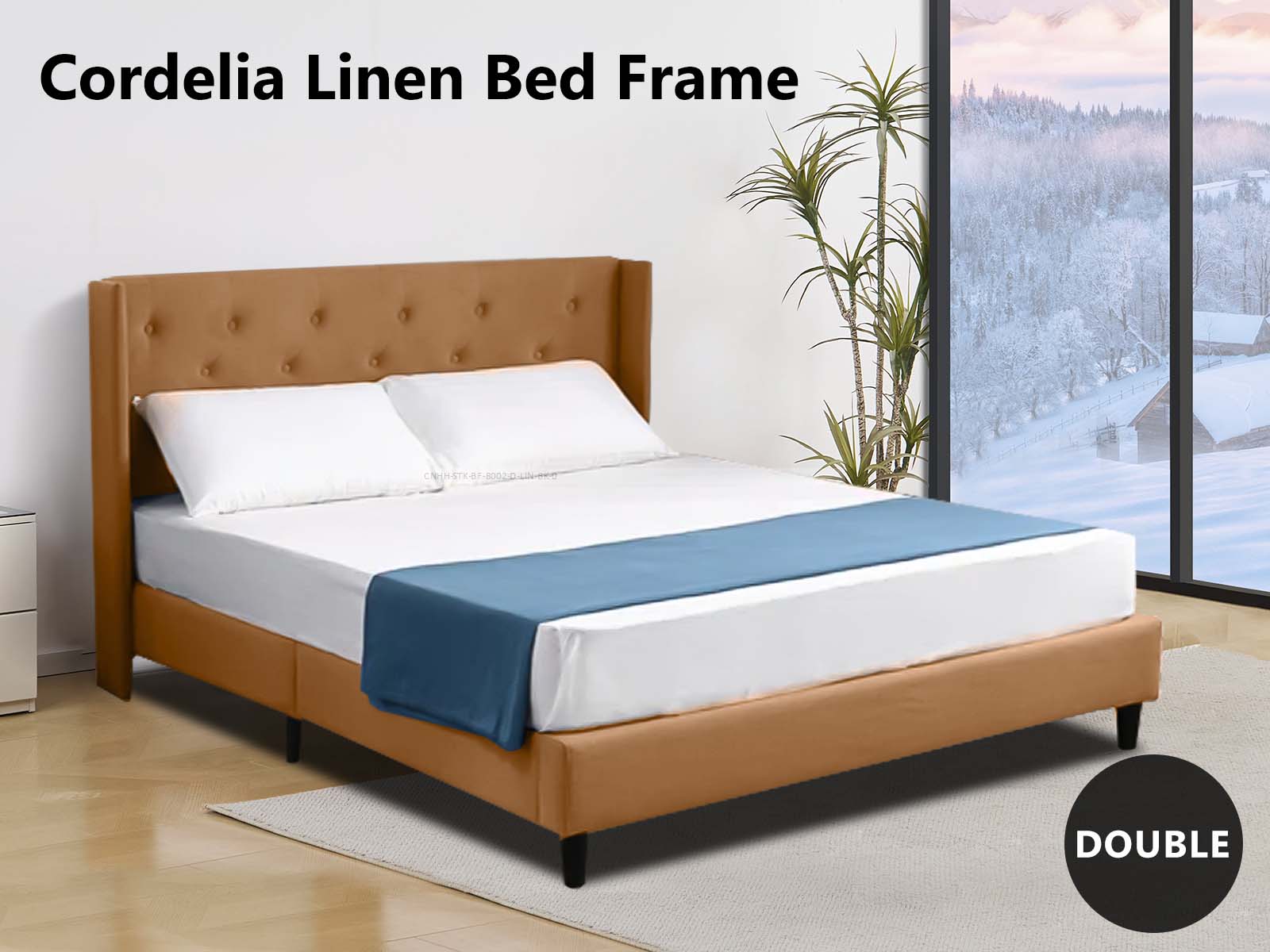 Cordelia Bed Frame Brown - Double