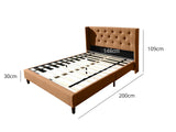 Cordelia Bed Frame Brown - Double