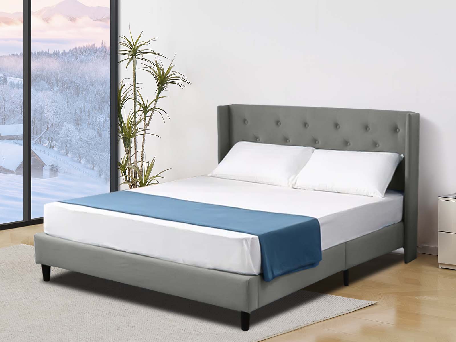 Cordelia Bed Frame Grey - Double