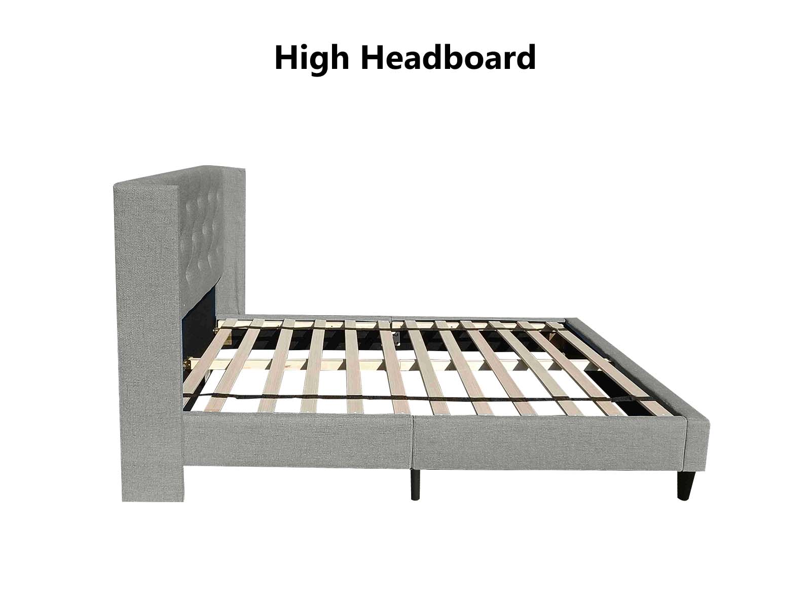 Cordelia Bed Frame Grey - Double