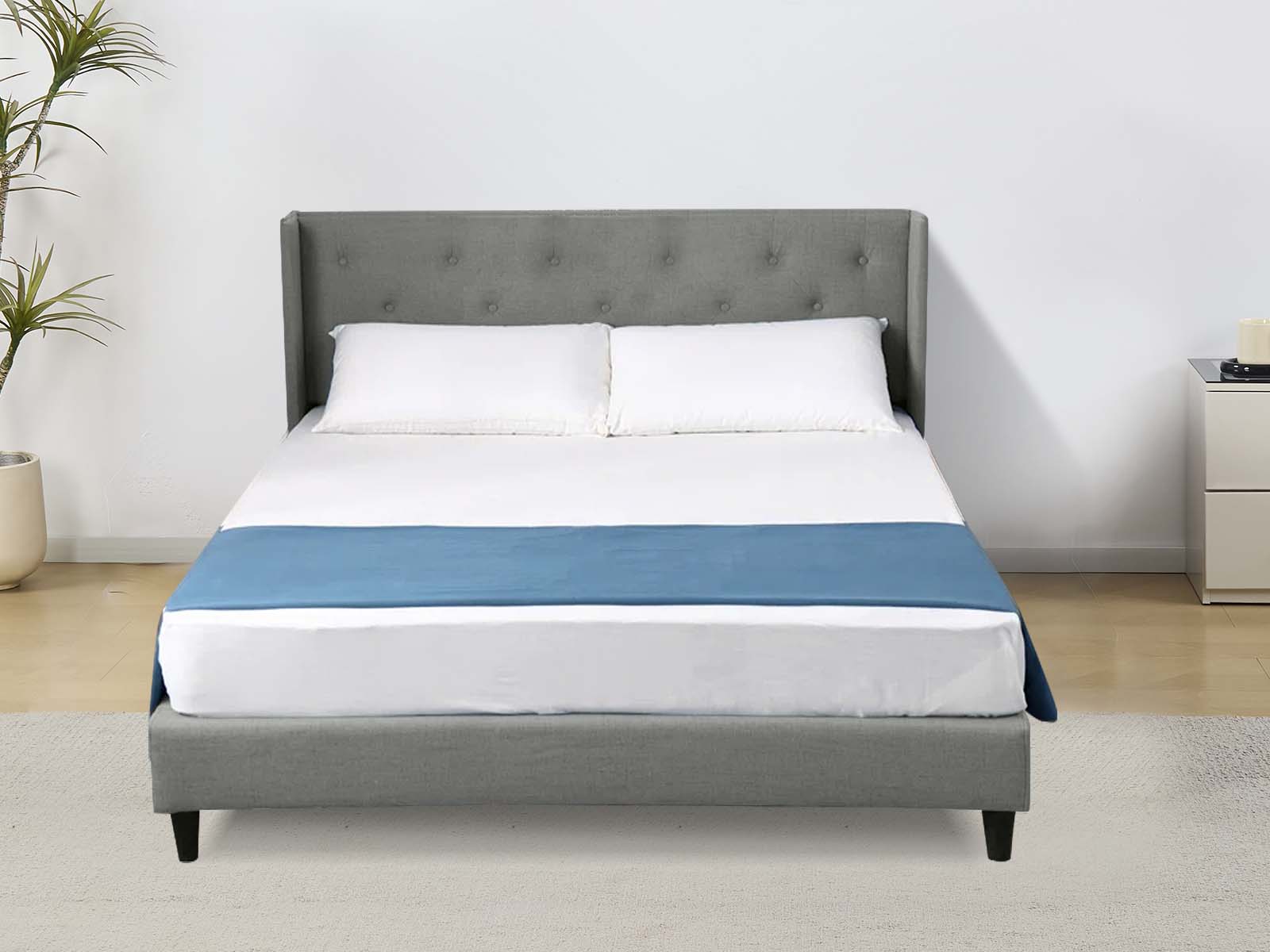 Cordelia Bed Frame Grey - Double