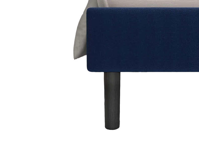 Aubrey Velvet Bed Frame Queen - Blue