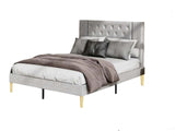 Matilda Velvet Bed Frame & Bon21Mattress - Double