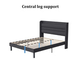 Blanche Linen Bed Frame & Bon21 Mattress - Double