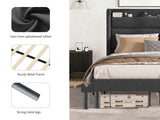 Blanche Linen Bed Frame & Bon21 Mattress - Double