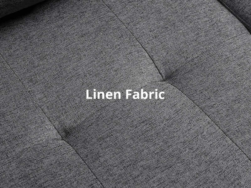 Marcia Sectional Sofa with Left Chaise Linen Grey