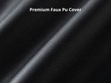 DS Auden Pull Out Sofa Bed with Storage Chaise PU Black