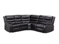 Khloe Recliner Sofa Set PU - Black