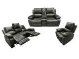 DS Evely Electric Recliner Sofa Set Brown