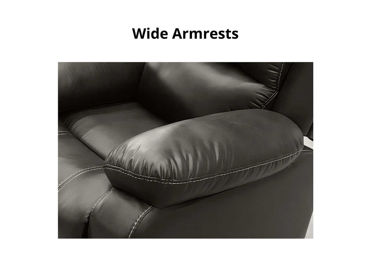 Evely Electric Recliner Sofa Set Brown