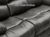 DS Evely Manual Recliner Sofa Set Brown