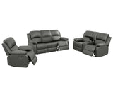 DS Evely Manual Recliner Sofa Set Grey