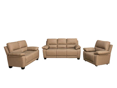 DS Nelda Cat Paw Leather Sofa Set Brown