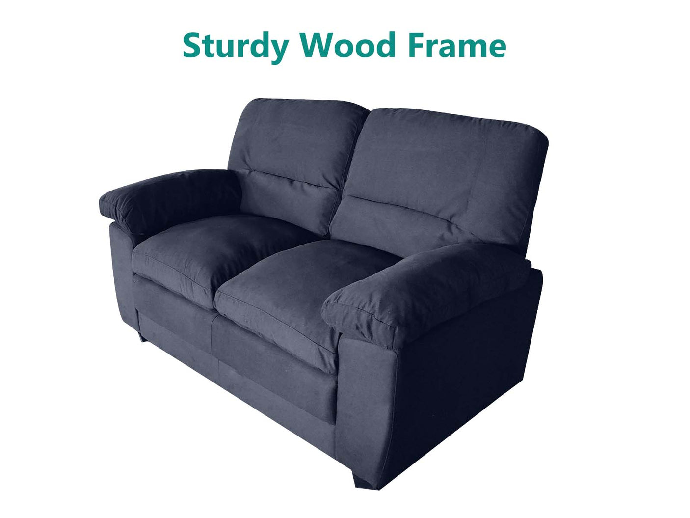 Verna Living Sofa Set Linen Black
