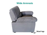 Verna Living Sofa Set Linen Grey