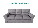 Verna Living Sofa Set Linen Grey