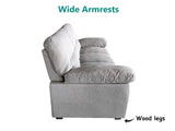 Verna Living Sofa Set Linen Light Grey