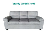 Verna Living Sofa Set Linen Light Grey