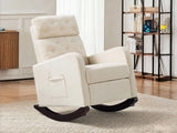 DS Sisco Velvet Rocker Chair - Beige