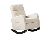 DS Sisco Velvet Rocker Chair - Beige