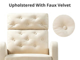 DS Sisco Velvet Rocker Chair - Beige