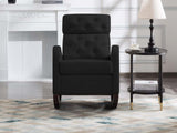 DS Sisco Velvet Rocker Chair - Black