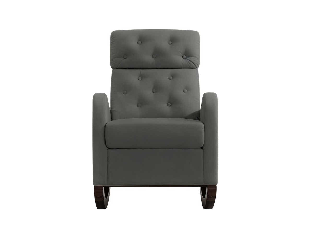 DS Sisco Velvet Rocker Chair - Grey