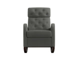 DS Sisco Velvet Rocker Chair - Grey