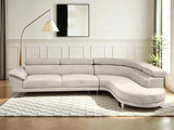 DS Sabina Sectional Sofa Velvet Beige