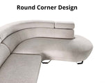 DS Sabina Sectional Sofa Velvet Beige