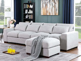 DS Jasmoder Sectional Sofa Set Light Grey