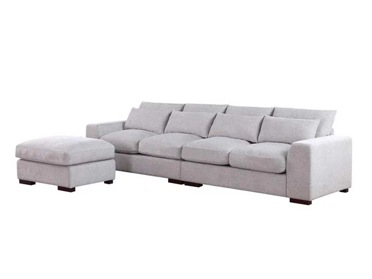 DS Jasmoder Sectional Sofa Set Light Grey