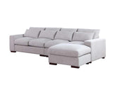 DS Jasmoder Sectional Sofa Set Light Grey
