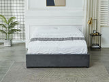 Keetsa Queen Bed Frame Velvet - Dark Grey