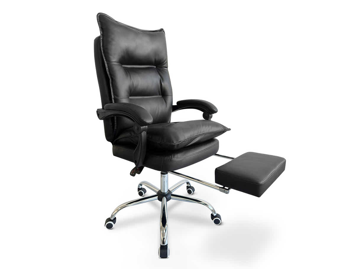 New Markus Office Chair with Footrest - Black