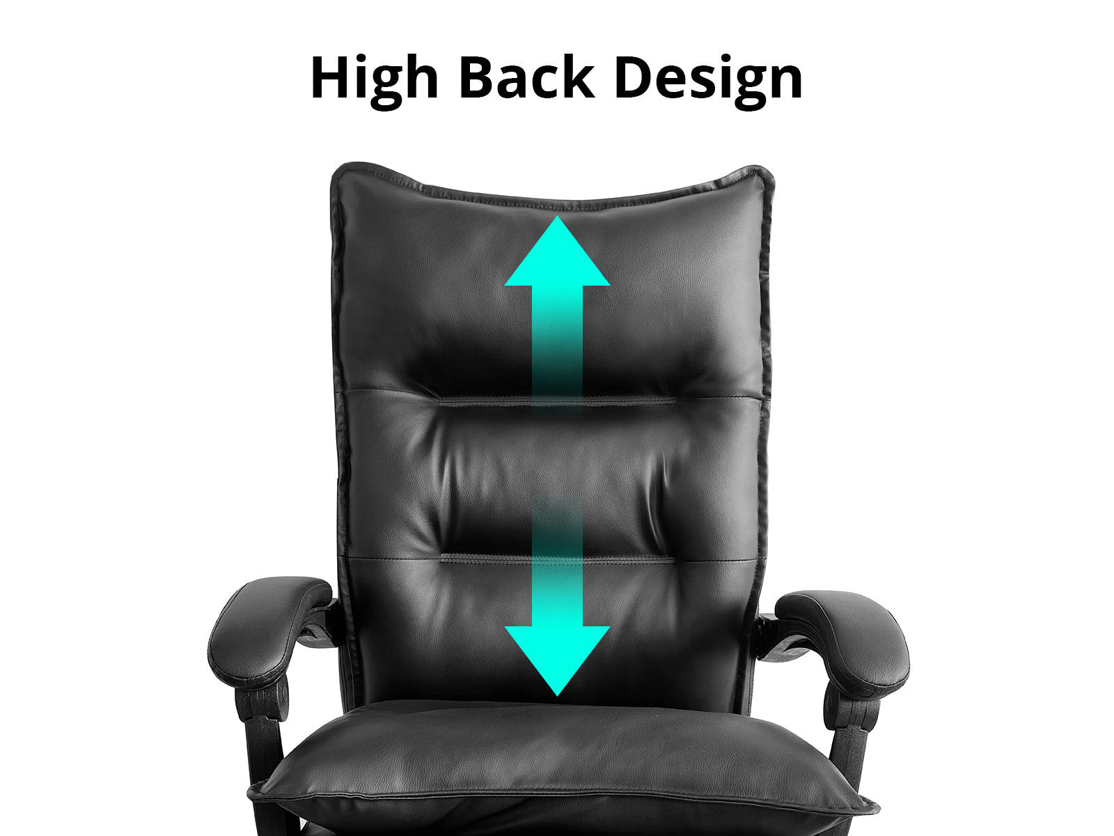 New Markus Office Chair with Footrest PU Black